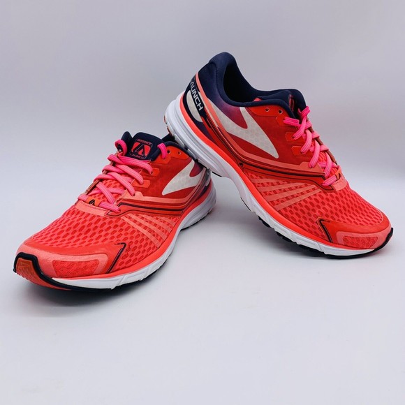 Brooks Shoes - BROOKS LAUNCH 2 - Women's Size 9.5 Neon/Pink/White Running Shoes 1201781B635 (B4
